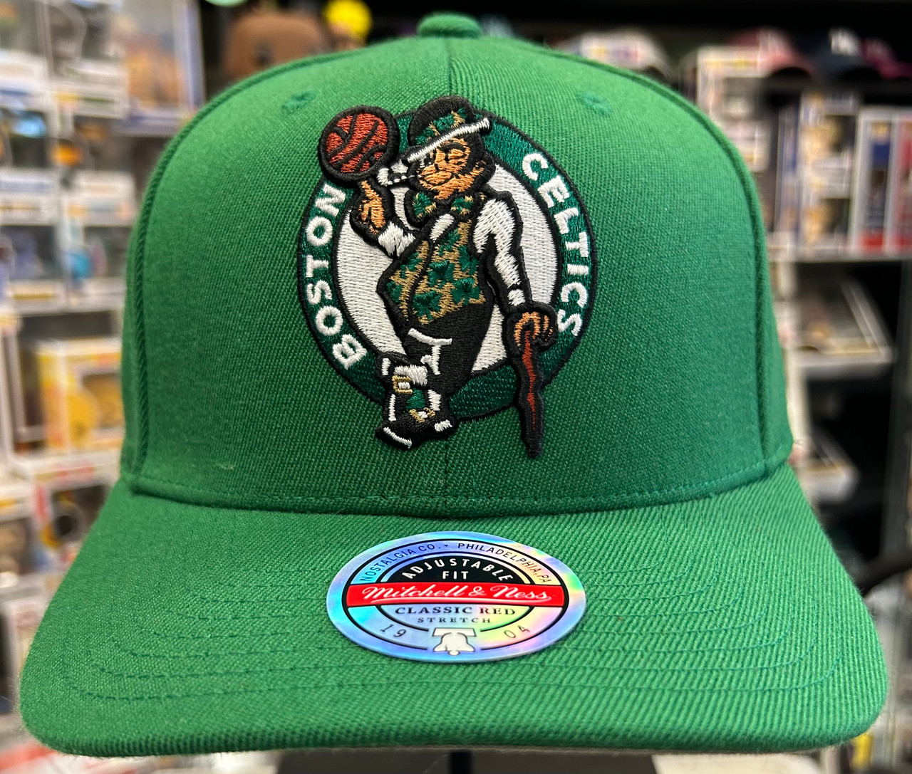 Boston celtics mitchell discount and ness hat