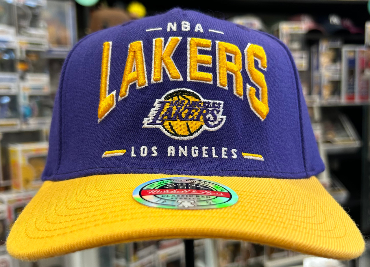 Mitchell & Ness Los Angeles Lakers Snapback Hat - White/Purple/Yellow - LA  Lakers Cap