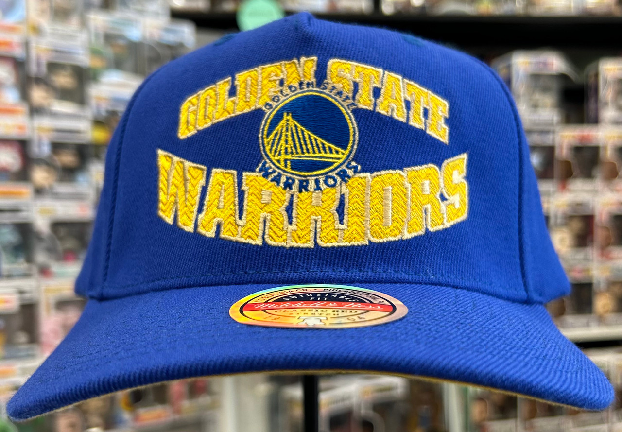Mitchell & Ness Golden State Warriors Blue Cord Hardwood Classic Snapback Casquette, Bleu, Taille Unique