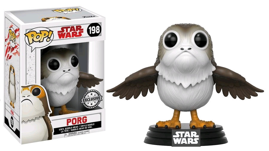 chewbacca and porg funko pop