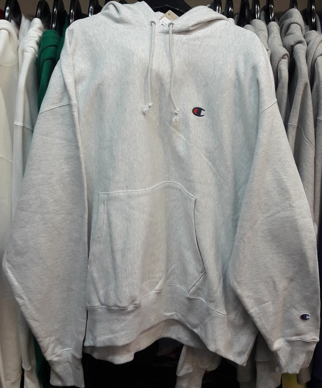 champion silver grey reverse weave