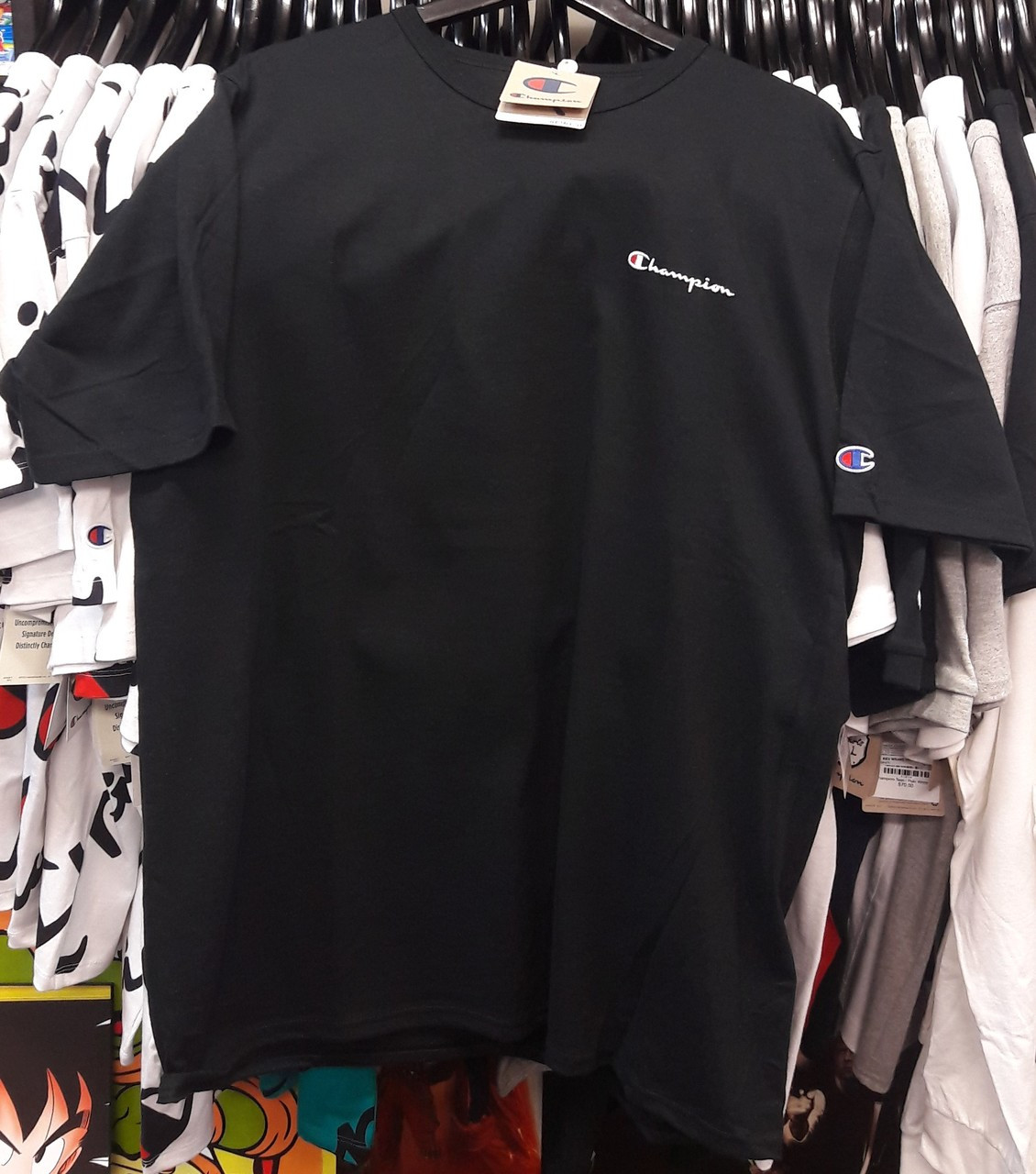 champion script tee black