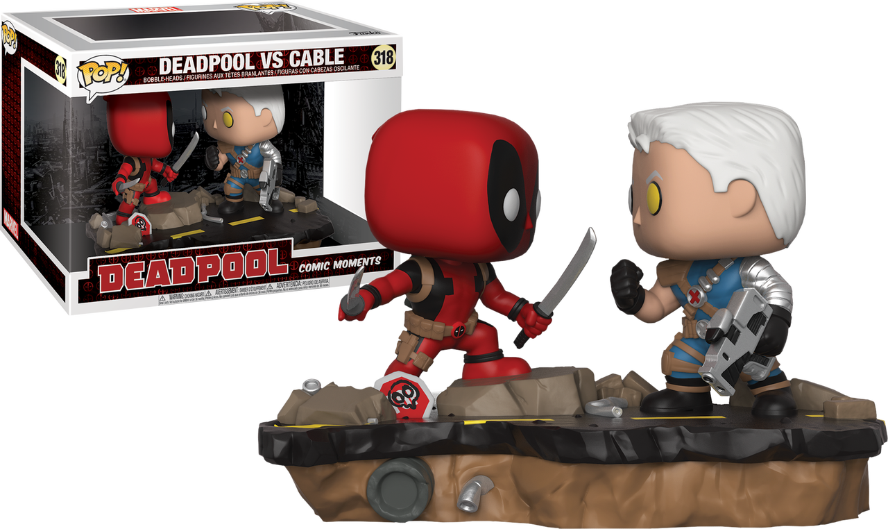 Deadpool Deadpool Vs Cable Comic Moments Pop Vinyl Figure