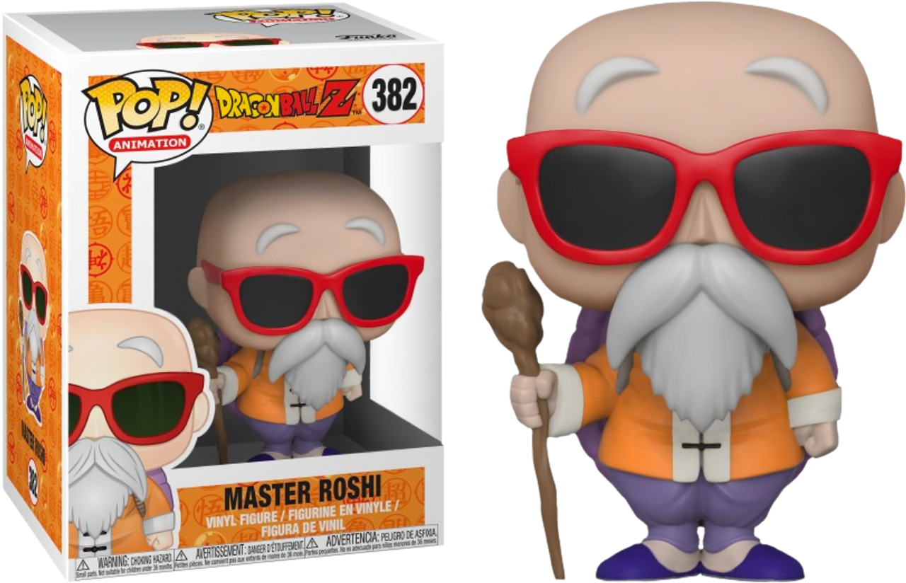 Dragon Ball Z Master Roshi With Staff Pop Vinyl Figure