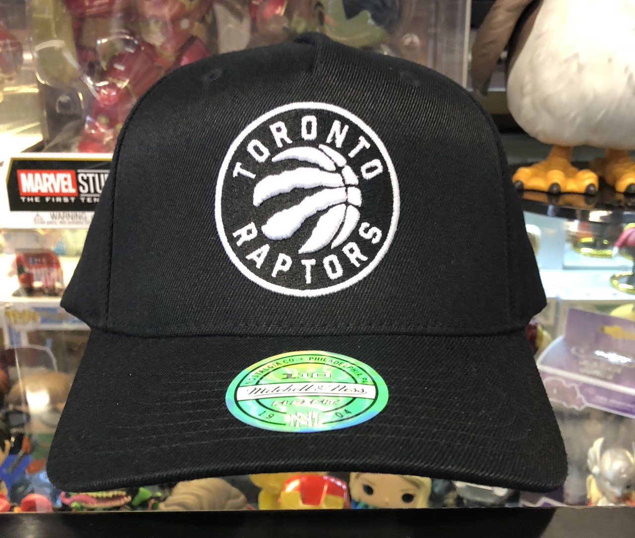 Toronto Raptors Black White Flex Mitchell Ness Snapback Hat