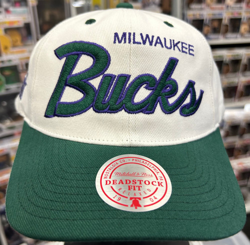  Mitchell & Ness Milwaukee Bucks Hat, Cap Snapback