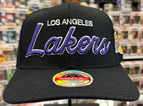 Men's Los Angeles Lakers Mitchell & Ness Gold/Black Hardwood Classics Core Snapback  Hat