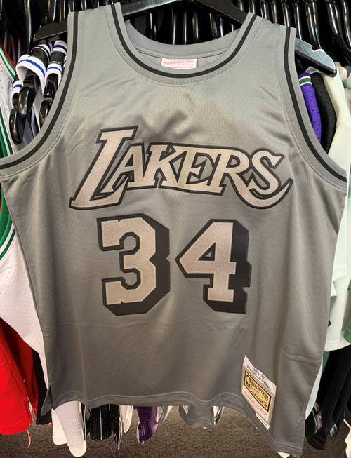 Shaquille O'Neal Men's Los Angeles Lakers Mitchell & Ness Swingman Jersey - Khaki 23 Khaki / S