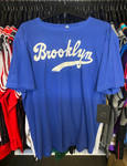 Brooklyn Dodgers Blue and White 47Brand T-Shirt