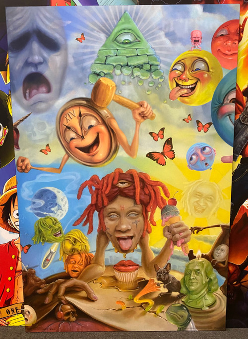 Trippie Red Album LIFE'S A TRIP Blockmount Wall Hanger Picture
