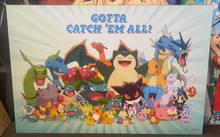 Pokémon "gotta catch em all!"  Blockmount Wall Hanger Picture