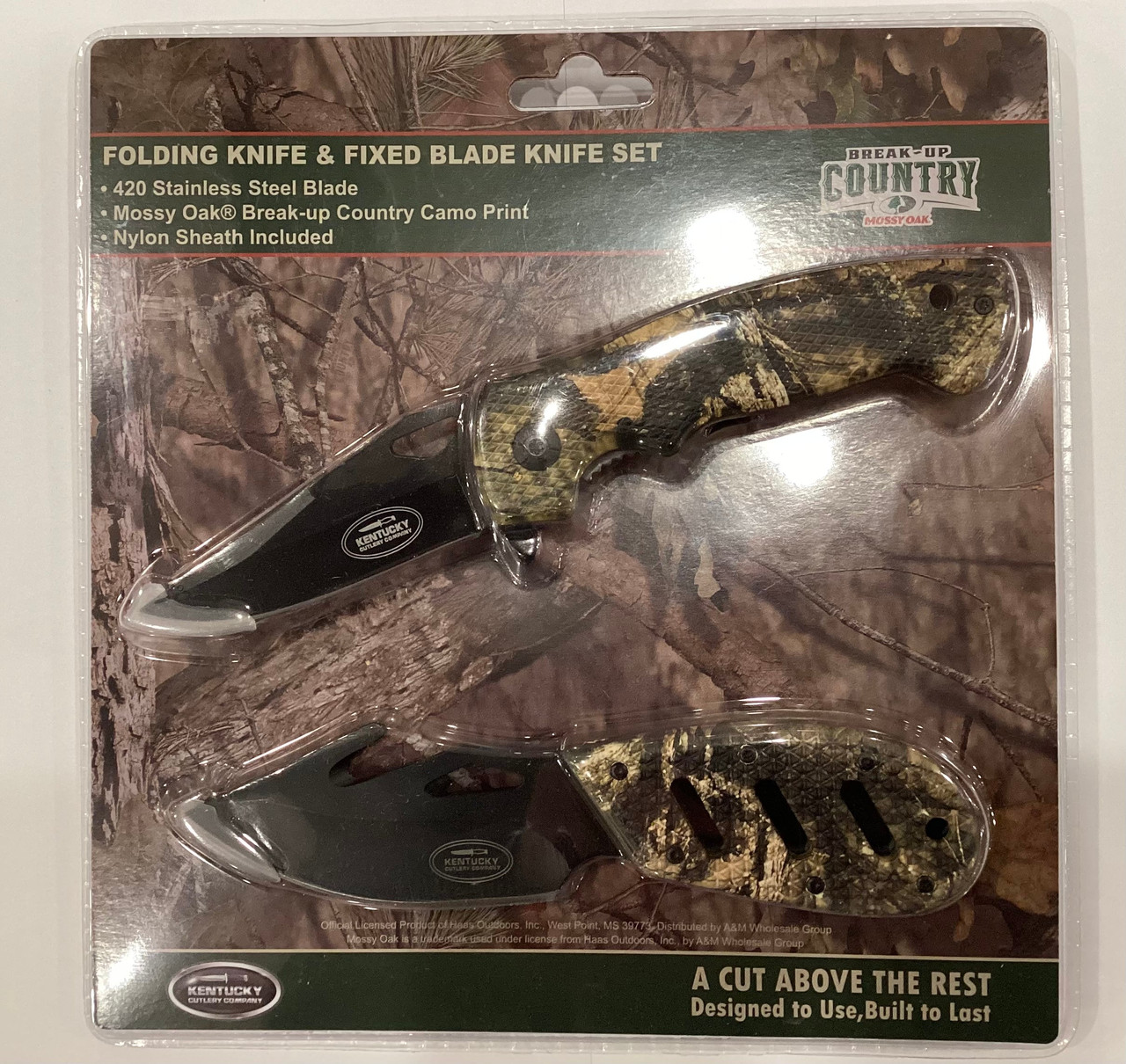Folding Knife and Fixed Blade Knife Set - Plum Creek Kennel Supply