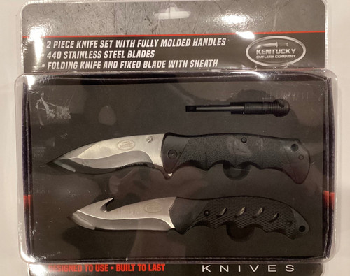 2 Piece Knife Set with Fully Molded Handles