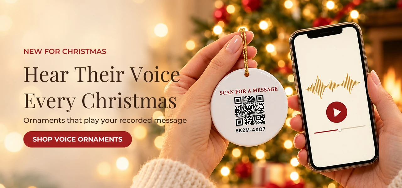 Voice ornaments - hear their voice every Christmas