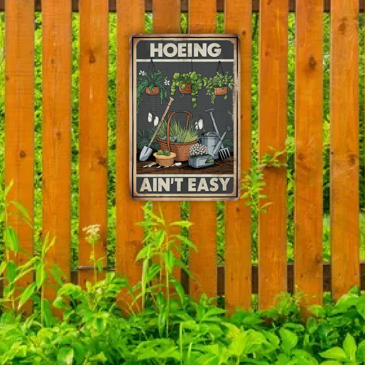 Vintage Outdoor Garden Sign - 