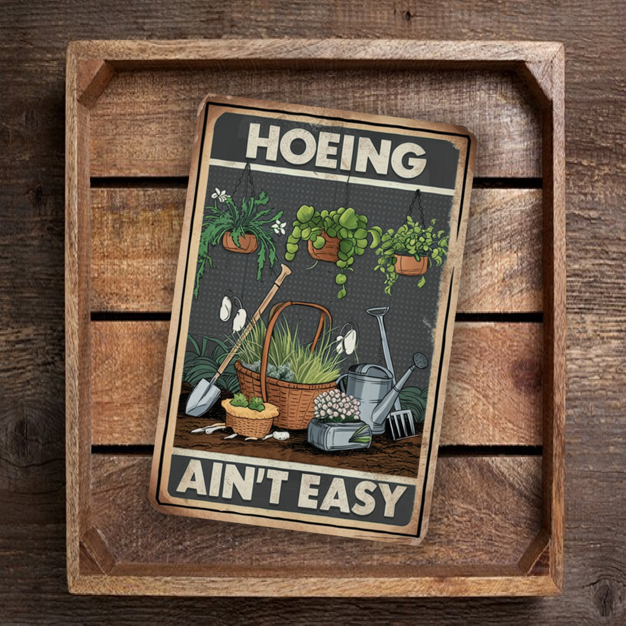 Vintage Outdoor Garden Sign - 