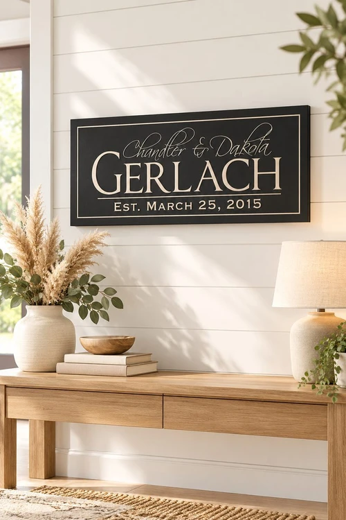 Personalized family name signs