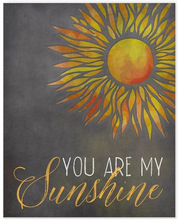 You Are My Sunshine Wood Wall Sign