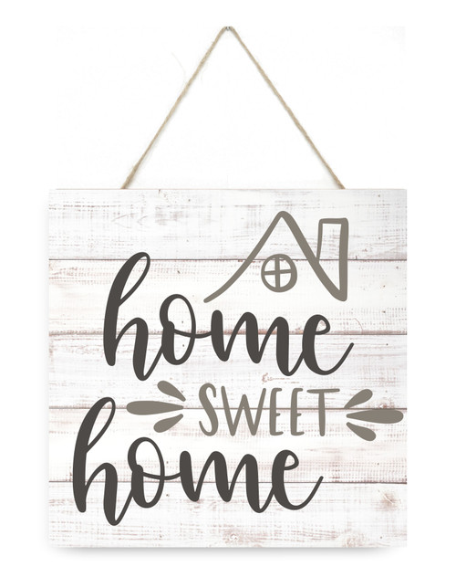 Home Sweet Home Wooden Plank Sign 7.5 x 7.5
