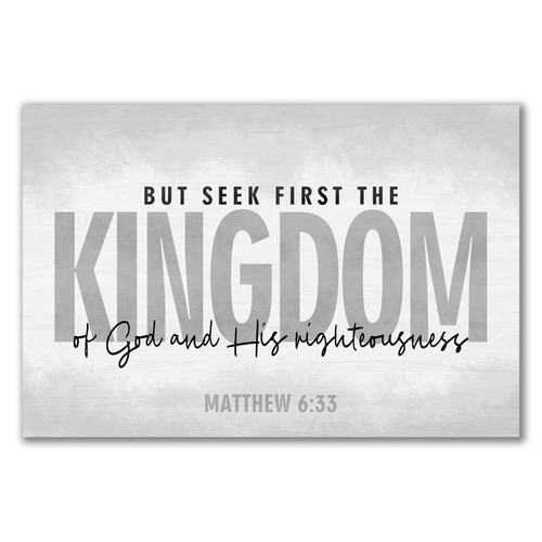 But Seek First The Kingdom Wood Sign