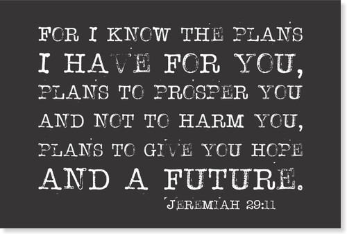 For I Know The Plans I Have For You Rustic Wood Sign