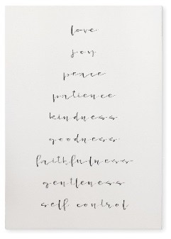 Fruit Of The Spirit Wood Wall Sign