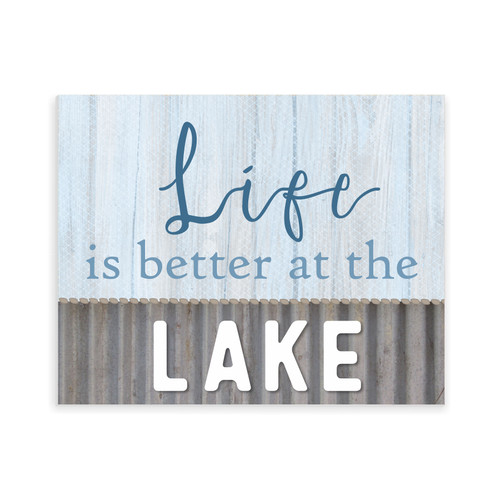 Life Is Better At The Lake Wood Wall Sign