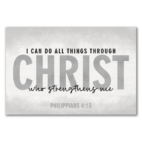 I Can Do All Things Through Christ Rustic Wood Sign
