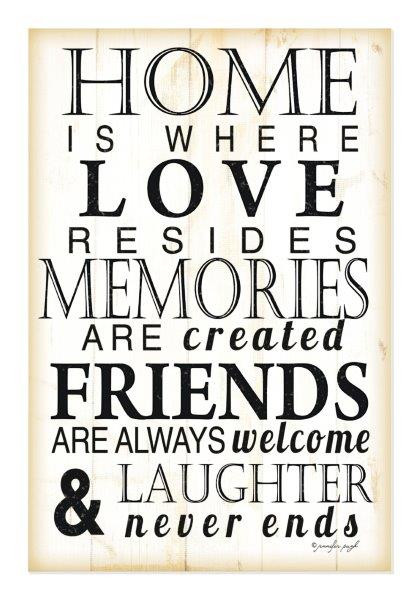 Home Is Where Love Resides Rustic Wood Wall Sign