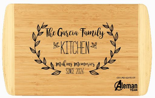 Roberto Aleman/Aleman Team Bamboo Cutting Board 12x18	