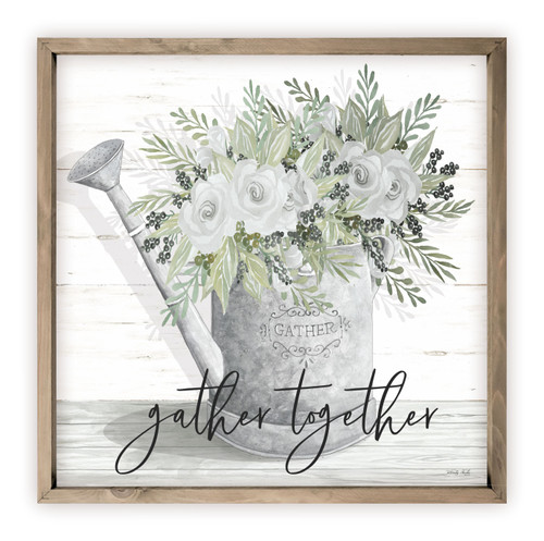 Gather Together Rustic Wood Farmhouse Wall Sign