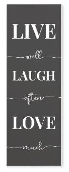 Live Well Laugh Often Love Much Wood Wall Sign