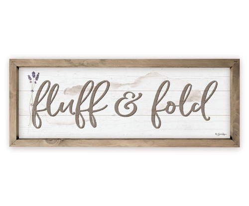 Fluff And Fold Laundry Rustic Wood Wall Sign