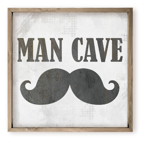 Man Cave Mustache Nursery Sign Wall Sign Decor Kid's Room