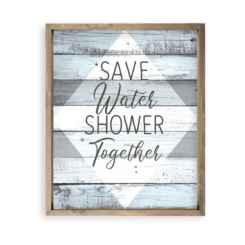 Save Water Shower Together Funny Bathroom Wall Decor Sign