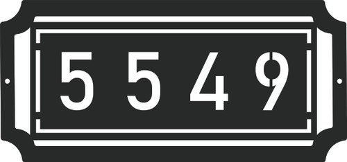 Personalized Metal Outdoor Address Numbers Sign