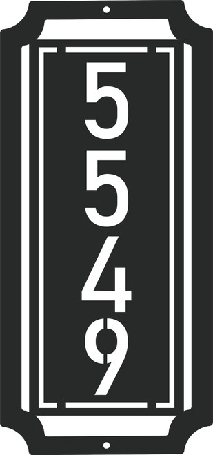 Personalized Metal Outdoor Address Numbers Sign
