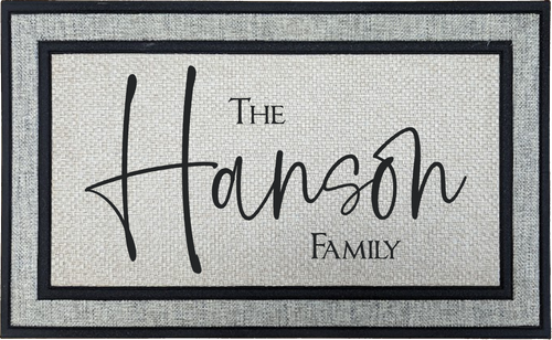 Personalized 18"x 30" Doormat Custom Monogram Door Mat With Last Name
