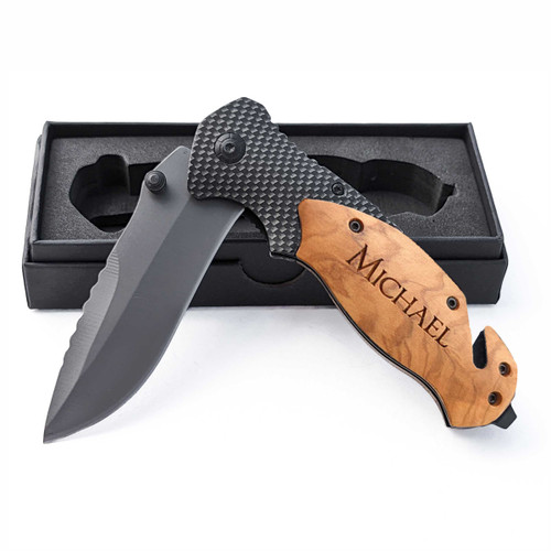 Personalized Engraved Pocket Knife With 3.25 Inch Blade With Free Gift Box - photo 7