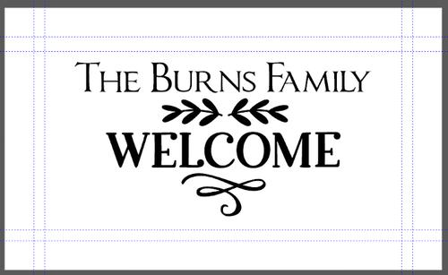 Charles Kroopneck Gray Doormat 18x30