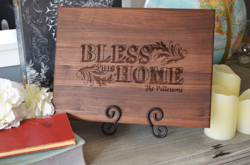 Bless This Home Personalized Cutting Board 