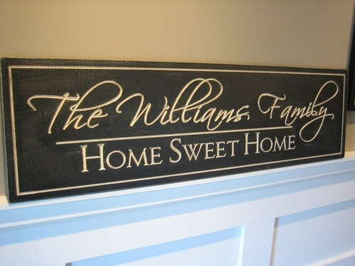 Travis Poland Carved Sign 8x24