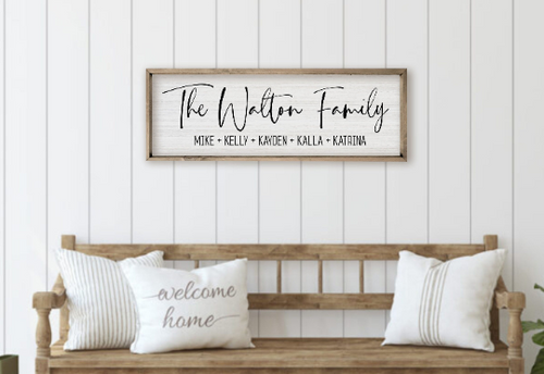 Laura Alexander Framed UV Sign 10x30