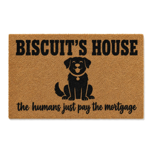 Dog's House personalized coir doormat