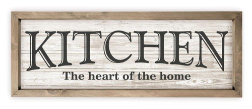 Kitchen The Heart Of The Home Rustic Wood Wall Sign