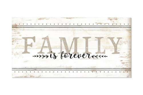 Family Is Forever Rustic Farmhouse Wood Wall Sign