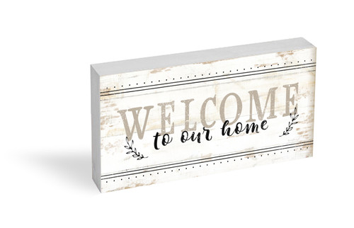 Welcome To Our Home Shelf Block 5x10