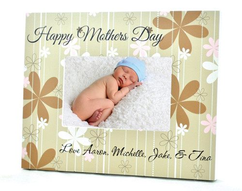 Happy Mothers Day Personalized Picture Frame For A 4x6 Photo
