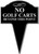 No Golf Carts Beyond This Point Aluminum Yard Sign 10x14 (Available in English or Spanish)