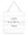 Love Never Fails Wooden Plank Sign 7.5 x 7.5
